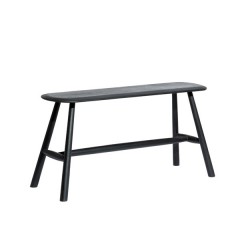 BENCH FREED WOOD MATT BLACK 